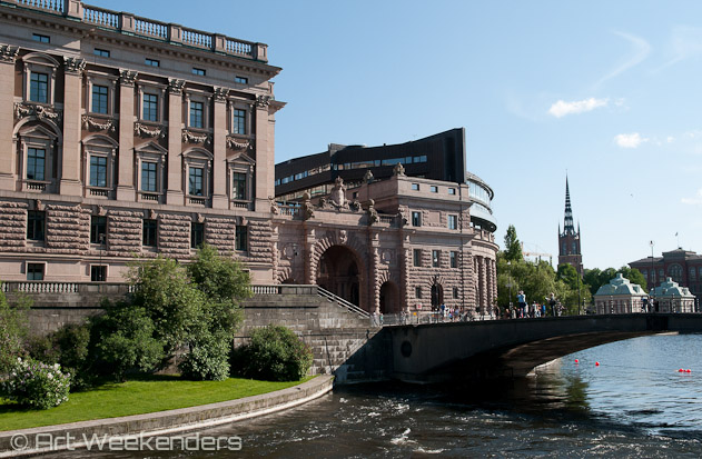 The bridge to the Royal Palace in Gamla Stan, Stockholm.