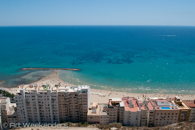 Spain-Alicante-view-from-Santa-Barbara-beach