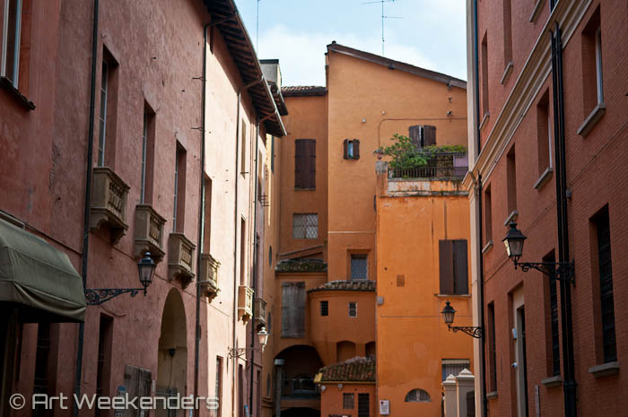 Bologna's back alleys.