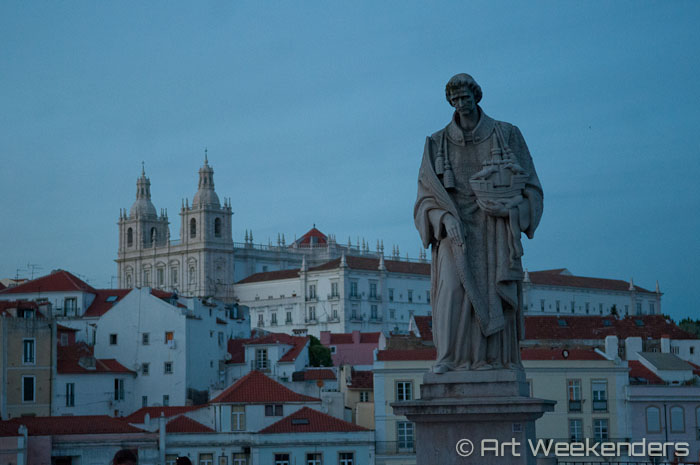 A view over Lisbon from Alfama during half a day in Lisbon