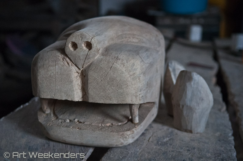 Ghana fantasy coffin art lion