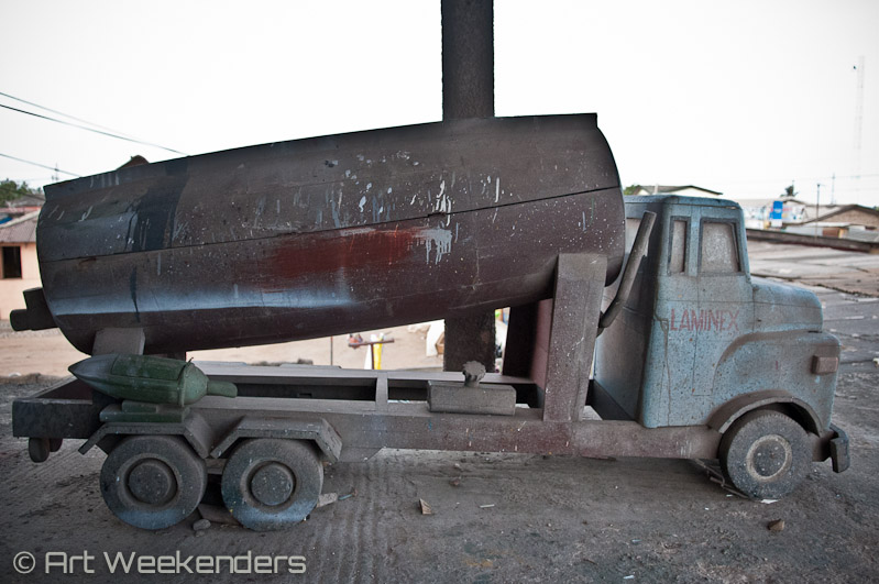 Ghana coffin art truck