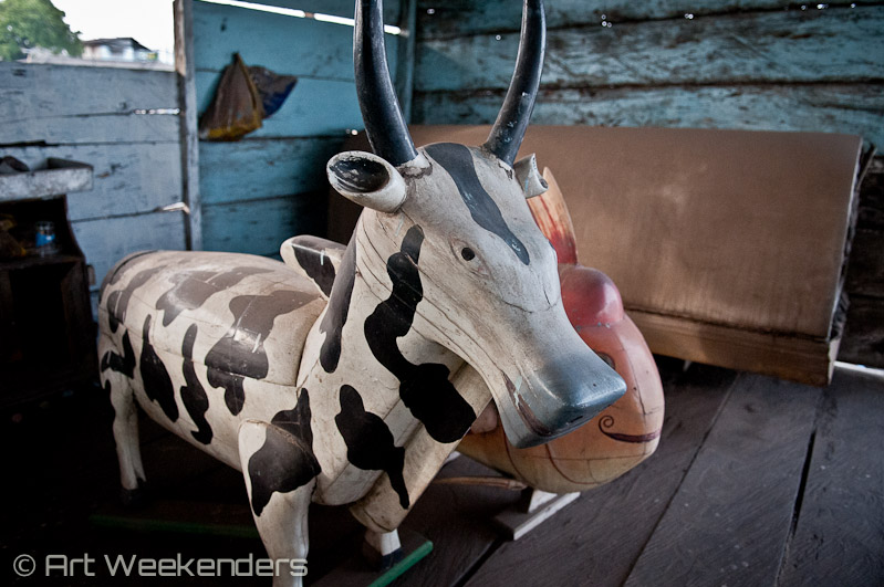 Ghana fantasy coffin art cow