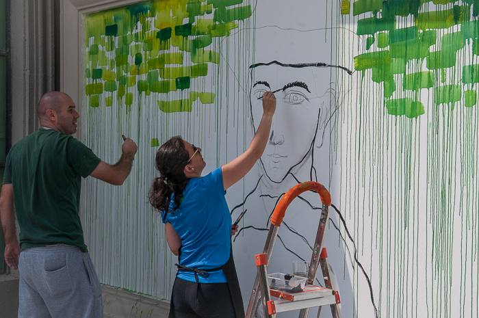 Hua Quan Village China Miracle project muralists at work 7